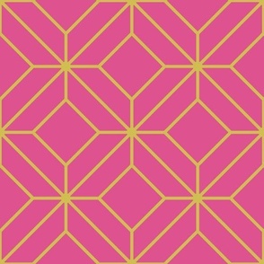 Victor - Yellow on Pink Diamond