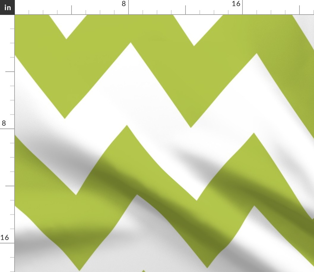 chevron xl lime green