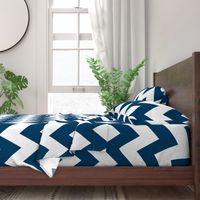 chevron xl navy blue