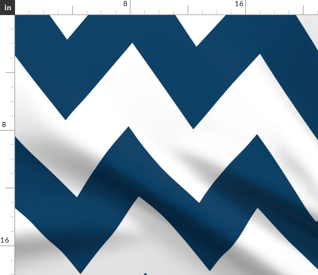 chevron xl navy blue