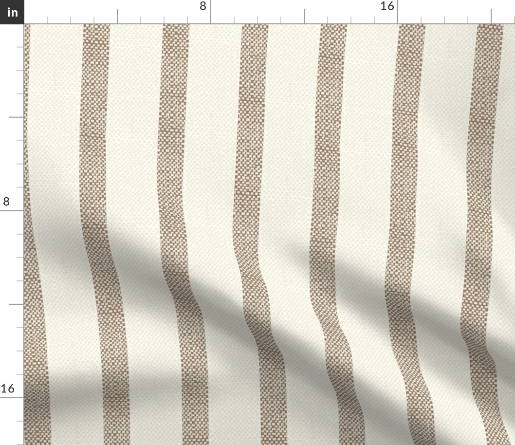 jumbo brown ticking stripe