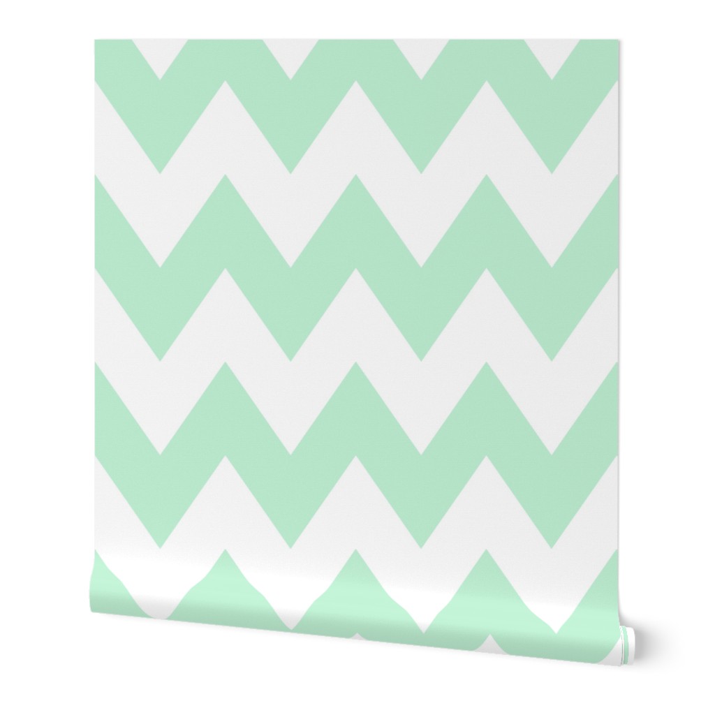 chevron xl ice mint green