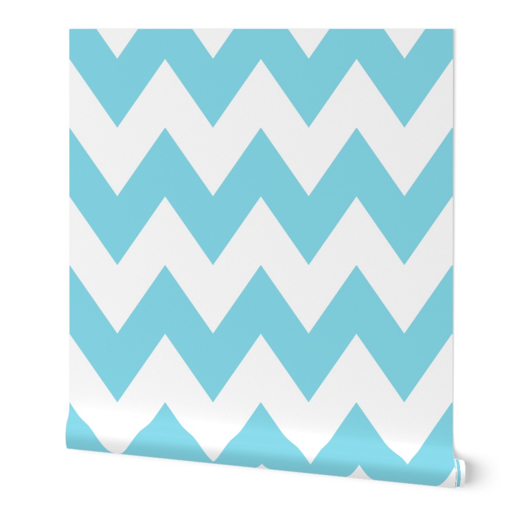 chevron xl sky blue