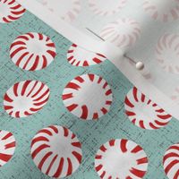 Retro Peppermint Candy - Light Teal