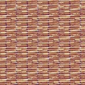 Rattan Texture in dark golden honey + plum