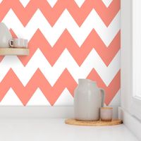 chevron xl peach