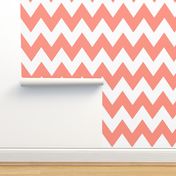 chevron xl peach