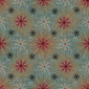 Lovely Weeds -Geometric - Diagonal Grid