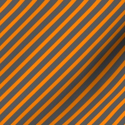 Orange and Gray Diagonal Stripes - Large