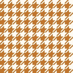Houndstooth Cozy Ochre Dove White / Large