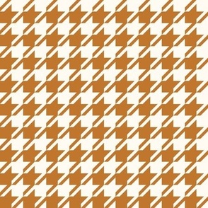 Houndstooth Cozy Ochre Dove White Medium