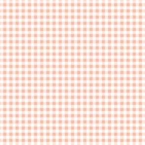 Small Scale Eighth Inch Peach Fuzz Gingham – Boho Rose Coordinate