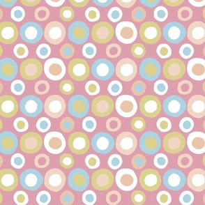 Happy Vibe Circles [pink] small