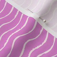 Summery Ocean Waves Stripe in Purple Orchi (Medium)