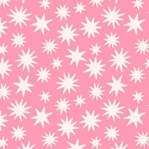 Boho Sun Burst Starbursts in Pink Blossom (Medium)