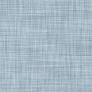 Coastal Dusky Blue Linen Textured Solid - Chambray Blue