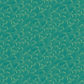 (s) waves coastal chic sea green