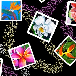 large-Montage of Tropical Flowers