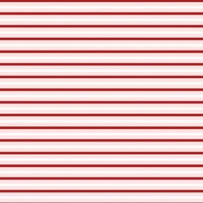 Red, white pink stripes x small
