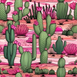 Pink Cactus 1