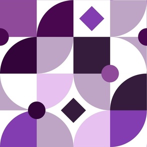 Purple geometric abstraction