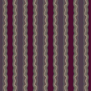 Burgundy ripple - Bohemian stripe