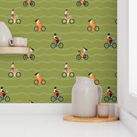 Retro cycling, medium scale