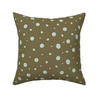 Dots - French Country Table linens - Light blue and green 