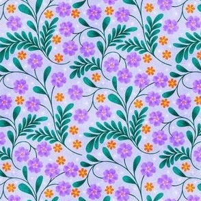 Midnight Purple Floral on Lilac