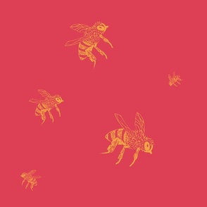 Buzzing bees_red