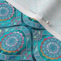  Radiant Boho Color Play in Teal Extra Small Ogees