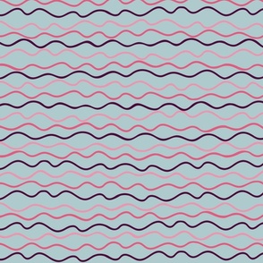 Purple and pink waves - Medium scale