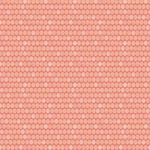 tiny Eggshells blocks print peach fuzz Pantone limited palette peach fuzz