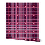 Light blue and pink plaid - Small scale