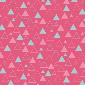 Pink and light blue triangles - Large scale