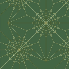 Starry Night Webs-green