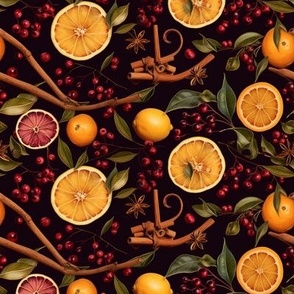 Orange Cinnamon and Cranberries