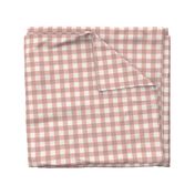 dusky pink gingham 2 inch check
