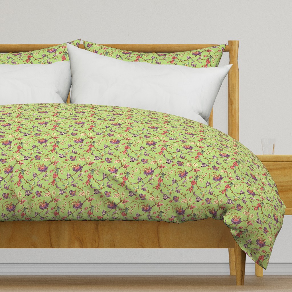 shabby chic paisley lime