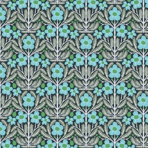 Floral Symmetry - Pantone Mega Matter Palette Harmony 2b