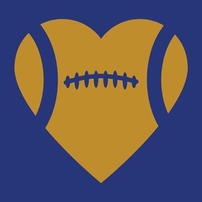 Football Heart, Football Love, High School Football, College Football, Boys Football, School Spirit, Blue & Gold, Blue & Yellow
