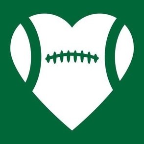 Football Heart, Football Love, High School Football, College Football, Boys Football, School Spirit, Green & White