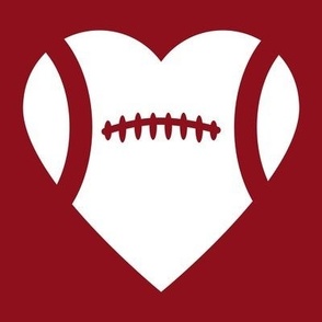 Football Heart, Football Love, High School Football, College Football, Boys Football, School Spirit, Maroon & White, Crimson & White