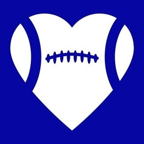 Football Heart, Football Love, High School Football, College Football, Boys Football, School Spirit, Royal Blue & White