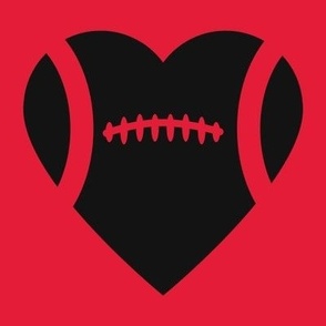 Football Heart, Football Love, High School Football, College Football, Boys Football, School Spirit, Scarlet Red & Black