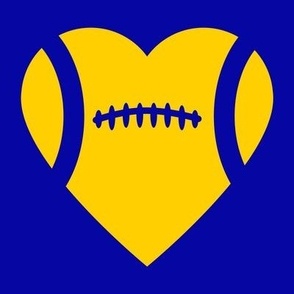 Football Heart, Football Love, High School Football, College Football, Boys Football, School Spirit, Royal Blue & Gold, Blue & Yellow