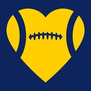 Football Heart, Football Love, High School Football, College Football, Boys Football, School Spirit, Navy Blue & Gold, Maize & Blue
