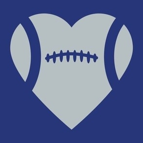 Football Heart, Football Love, High School Football, College Football, Boys Football, School Spirit, Blue & Gray, Blue & Silver