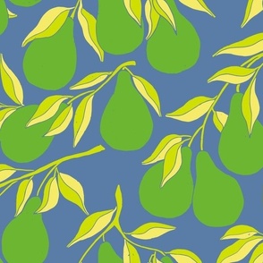 Abstract Pear Fruit Pattern