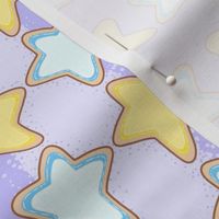 Holiday Sugar Cookie stars purple